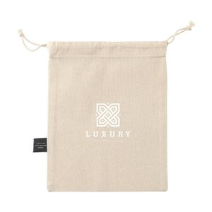 Gift Pouch Natural GRS Recycled Cotton (150 g/m²) S, miniatyr 3