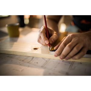 Carpenter wooden pencil, miniatyr 2