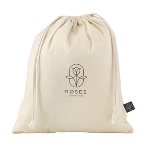 Gift Pouch Natural GRS Recycled Cotton (150 g/m²) M, miniatyr 1