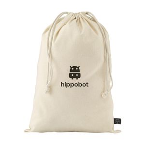 Gift Pouch Natural GRS Recycled Cotton (150 g/m²) L, miniatyr 1