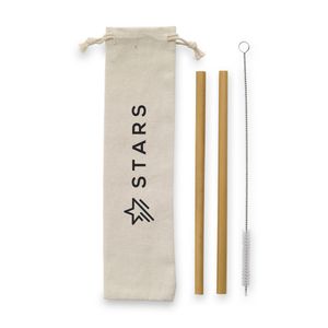 ECO Bamboe Straw Set bamboo straws, miniatyr 1