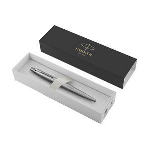 Parker Jotter Steel Ballpoint Pen - Blue Ink, miniatyr 1