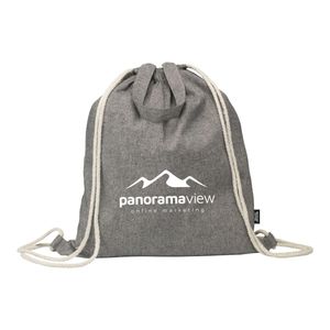 GRS Recycled Cotton PromoBag Plus (180 g/m²) backpack, miniatyr 8