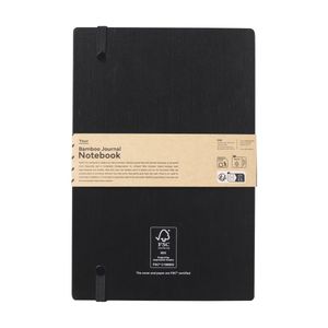 Bamboo Journal Naked Spine Paper Notebook Black A5, miniatyr 2