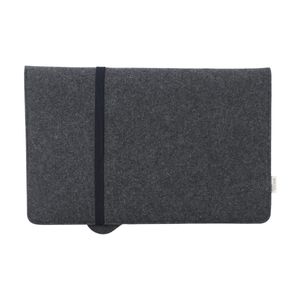 Recycled Felt & Apple Leather Laptop Sleeve 15/16", miniatyr 2