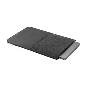 Recycled Felt & Apple Leather Laptop Sleeve 16", miniatyr 3