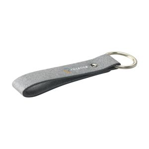Recycled Denim Textile Keyring, miniatyr 1