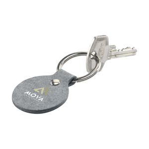 Recycled Denim Textile Keyring Round, miniatyr 3