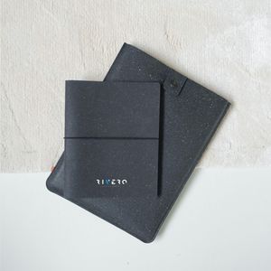 Recycled Leather Laptop Sleeve 14", miniatyr 5