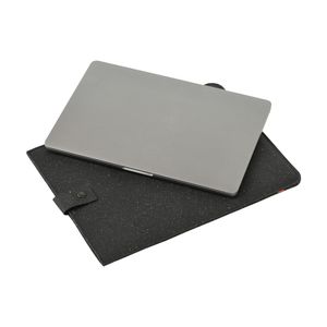 Recycled Leather Laptop Sleeve 14", miniatyr 3