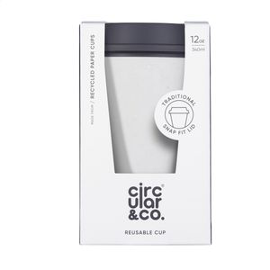 Circular&Co Recycled Now Cup Black Lid 340 ml coffee cup, miniatyr 4