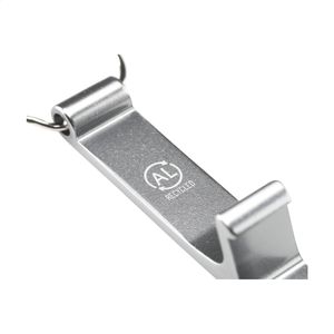 Alu Opener Phone Stand GRS Recycled keyring, miniatyr 4