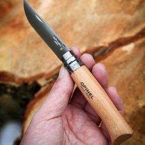 Opinel Inox No 08 pocket knife in a belt pouch, miniatyr 5