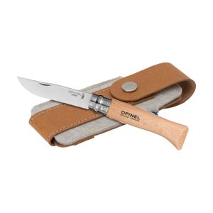 Opinel Inox No 08 pocket knife in a belt pouch, miniatyr 1